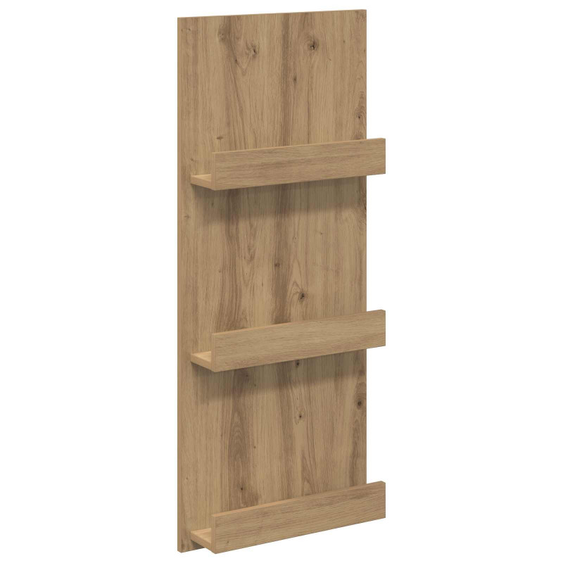Regał na gazety z półką Dąb rzemieślniczy 43 x 11 x 102 cm