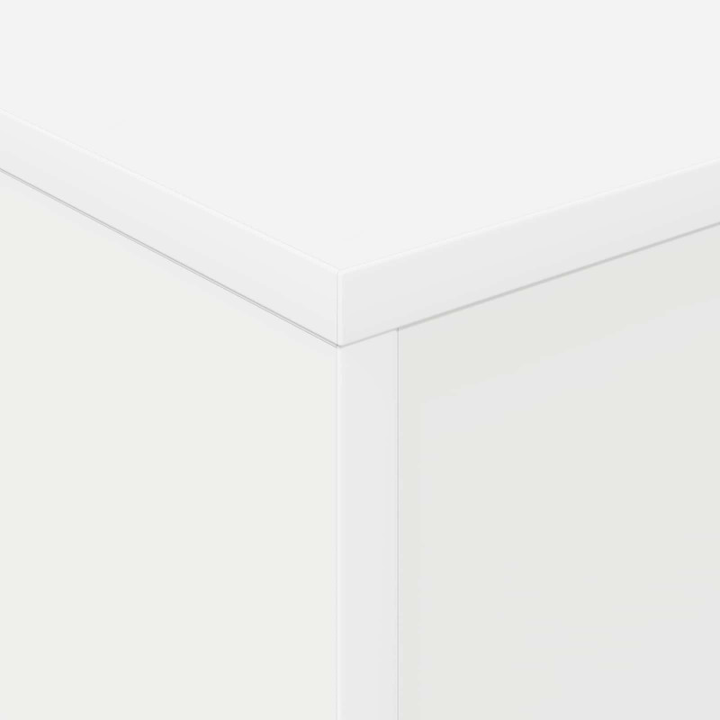 Regał na gazety Biały 70 x 41 x 156 cm Materiał drewnopochodny