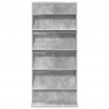 Regał na gazety z półką Betonowy szary 70 x 41 x 156 cm