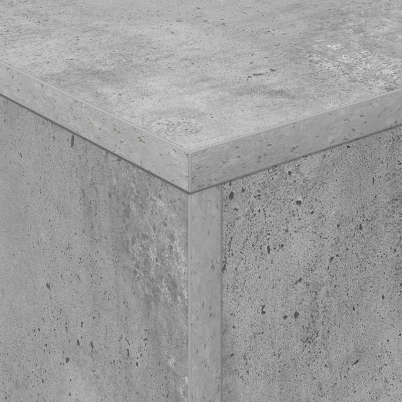 Regał na gazety z półką Betonowy szary 70 x 41 x 156 cm