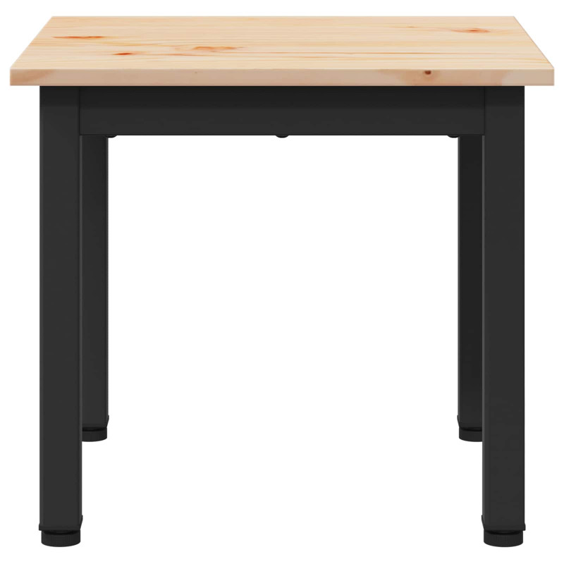 Stolik kawowy Naturalny 40 x 40 x 36 cm Lite drewno sosnowe