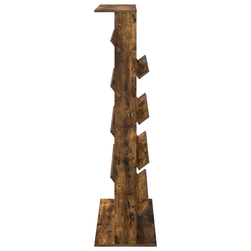 Regał na gazety z półką Dąb wędzony 70 x 41 x 156 cm