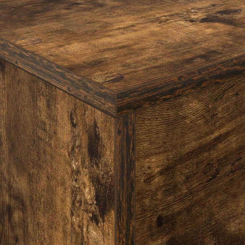 Regał na gazety z półką Dąb wędzony 70 x 41 x 156 cm