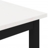 Stolik kawowy Biały 40 x 40 x 36 cm Lite drewno sosnowe