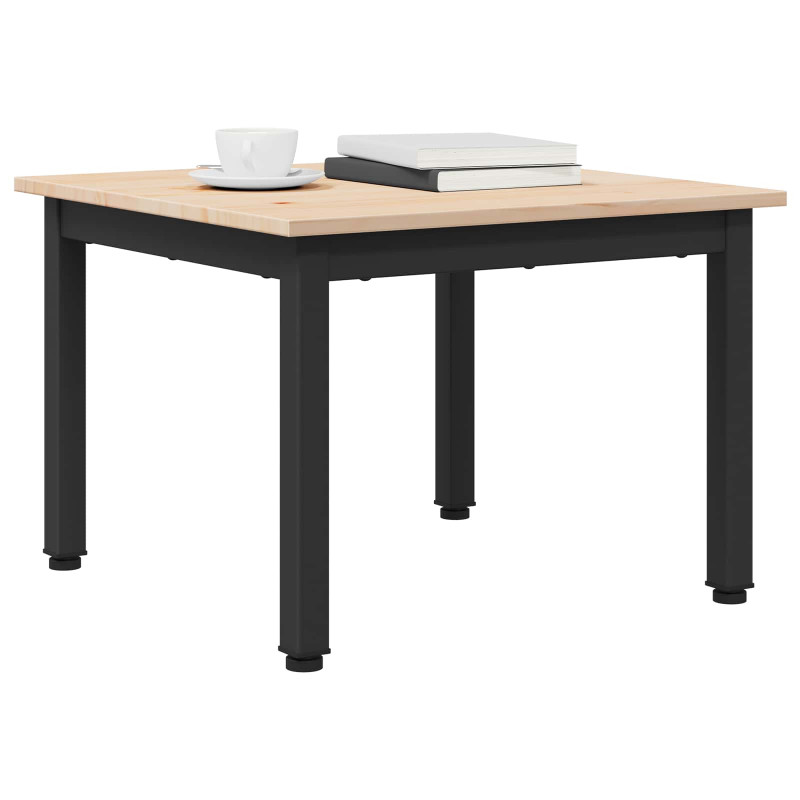 Stolik kawowy Naturalny 50 x 50 x 36 cm Lite drewno sosnowe