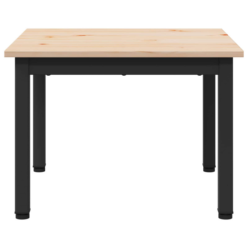 Stolik kawowy Naturalny 50 x 50 x 36 cm Lite drewno sosnowe