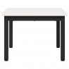 Stolik kawowy Biały 50 x 50 x 36 cm Lite drewno sosnowe