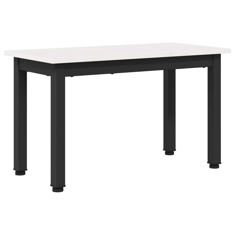 Stolik kawowy Biały 60 x 30 x 36 cm Lite drewno sosnowe