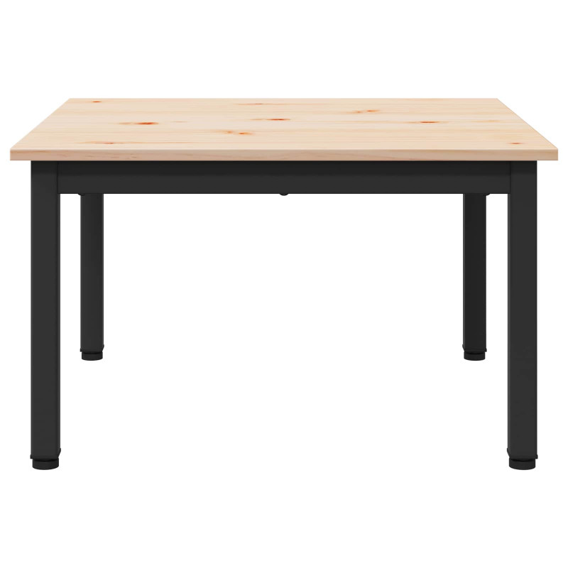 Stolik kawowy Naturalny 60 x 60 x 36 cm Lite drewno sosnowe