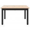 Stolik kawowy Naturalny 60 x 60 x 36 cm Lite drewno sosnowe