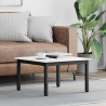 Stolik kawowy Biały 60 x 60 x 36 cm Lite drewno sosnowe