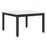 Stolik kawowy Biały 60 x 60 x 36 cm Lite drewno sosnowe