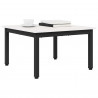 Stolik kawowy Biały 60 x 60 x 36 cm Lite drewno sosnowe