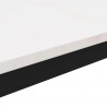 Stolik kawowy Biały 60 x 60 x 36 cm Lite drewno sosnowe