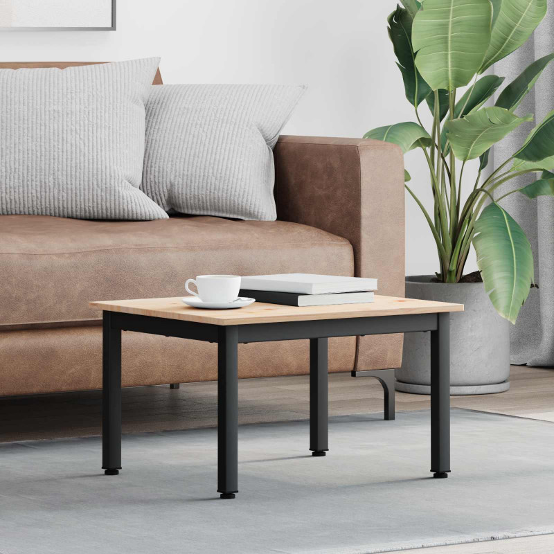 Stolik kawowy Naturalny 60 x 50 x 36 cm Lite drewno sosnowe