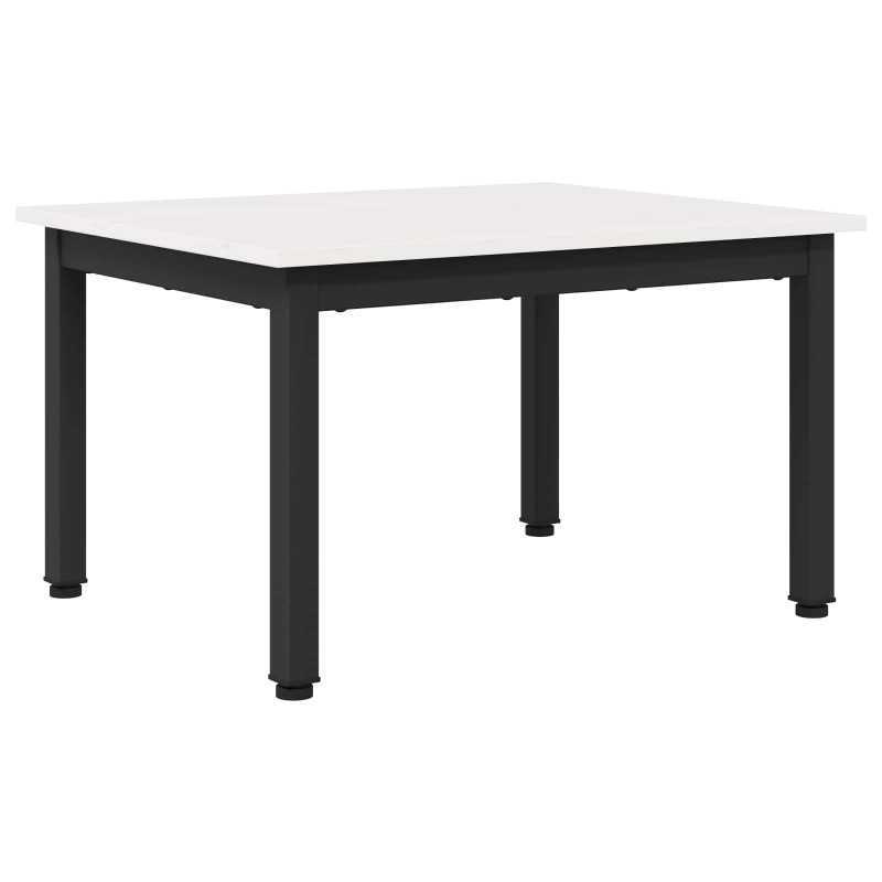 Stolik kawowy Biały 60 x 50 x 36 cm Lite drewno sosnowe
