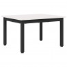 Stolik kawowy Biały 60 x 50 x 36 cm Lite drewno sosnowe