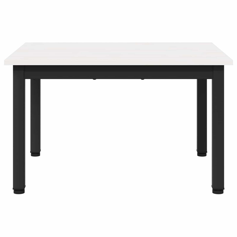 Stolik kawowy Biały 60 x 50 x 36 cm Lite drewno sosnowe