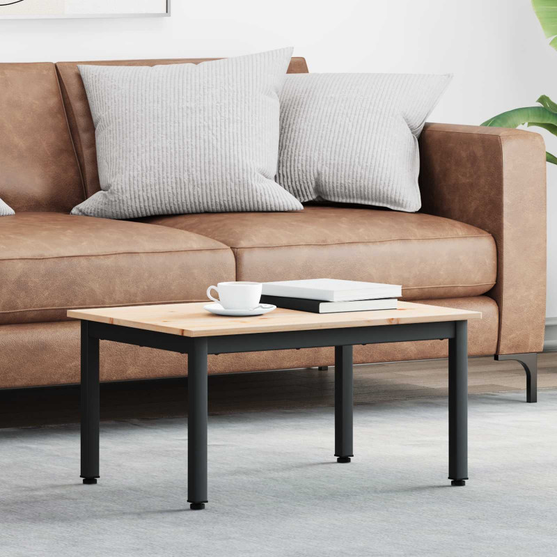 Stolik kawowy Naturalny 60 x 50 x 36 cm Lite drewno sosnowe