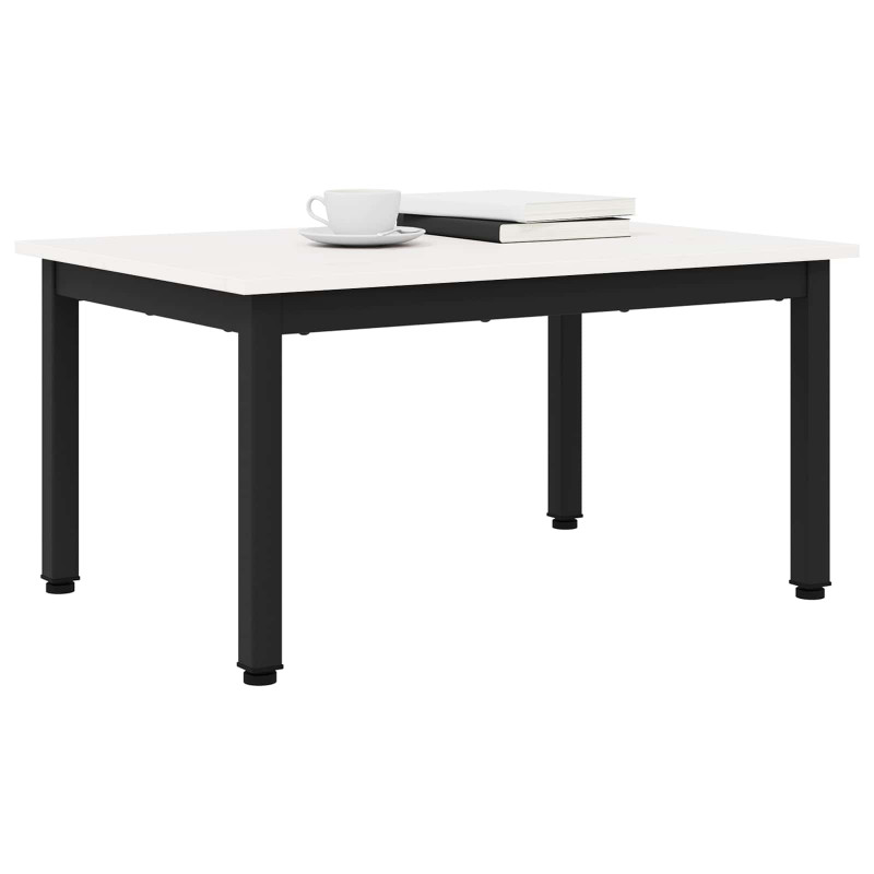 Stolik kawowy Biały 60 x 50 x 36 cm Lite drewno sosnowe