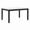 Stolik kawowy Biały 60 x 50 x 36 cm Lite drewno sosnowe