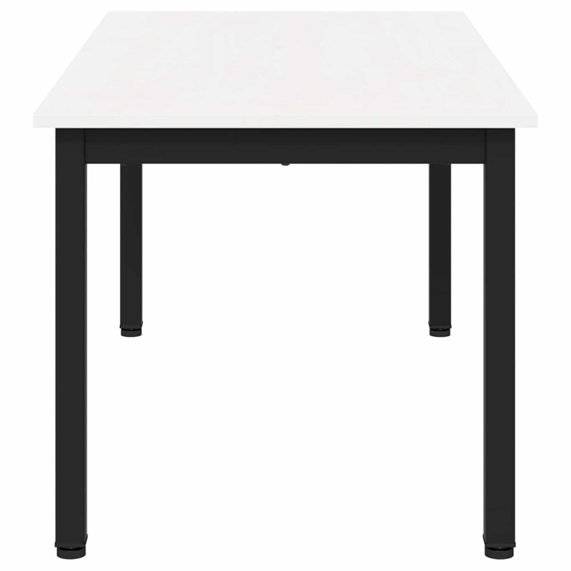 Stolik kawowy Biały 100 x 50 x 45 cm Lite drewno sosnowe