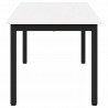 Stolik kawowy Biały 100 x 50 x 45 cm Lite drewno sosnowe