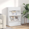 Regał na gazety Biały 70 x 41 x 96 cm Materiał drewnopochodny