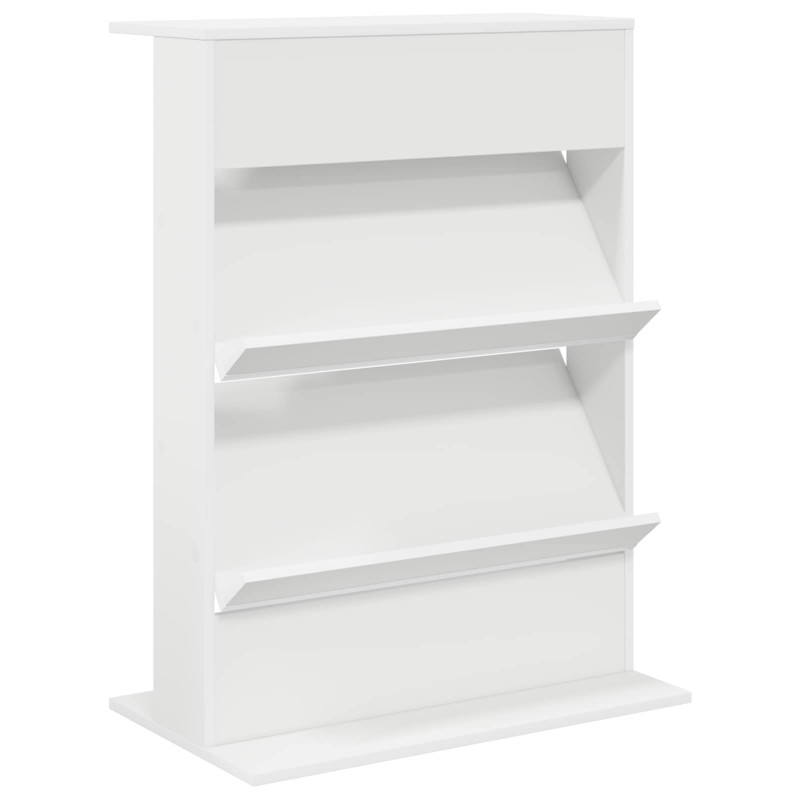 Regał na gazety Biały 70 x 41 x 96 cm Materiał drewnopochodny