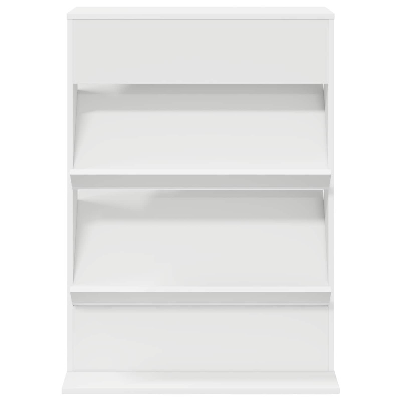 Regał na gazety Biały 70 x 41 x 96 cm Materiał drewnopochodny