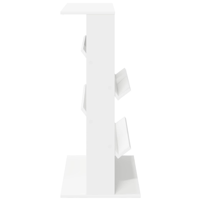 Regał na gazety Biały 70 x 41 x 96 cm Materiał drewnopochodny