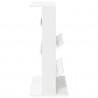 Regał na gazety Biały 70 x 41 x 96 cm Materiał drewnopochodny