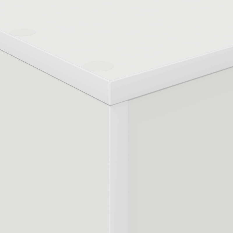 Regał na gazety Biały 70 x 41 x 96 cm Materiał drewnopochodny