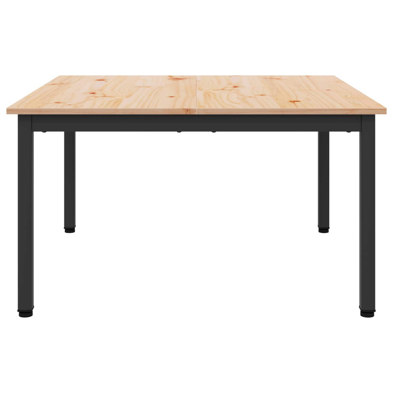 Stolik kawowy Naturalny 80 x 80 x 45 cm Lite drewno sosnowe