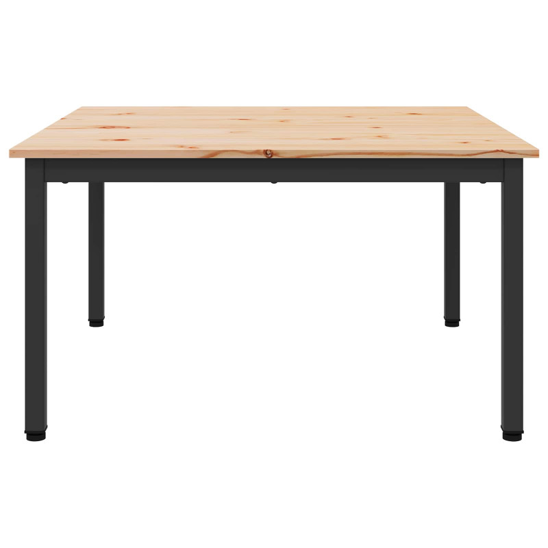 Stolik kawowy Naturalny 80 x 80 x 45 cm Lite drewno sosnowe