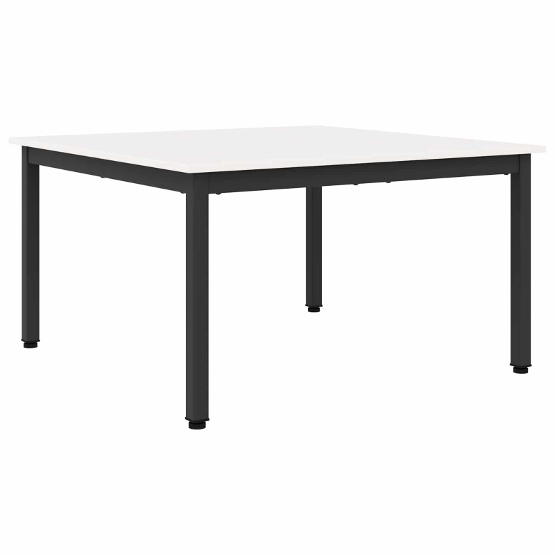 Stolik kawowy Biały 80 x 80 x 45 cm Lite drewno sosnowe