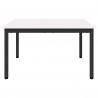 Stolik kawowy Biały 80 x 80 x 45 cm Lite drewno sosnowe