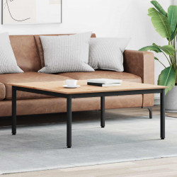 Stolik kawowy Naturalny 100 x 100 x 45 cm Lite drewno sosnowe