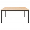Stolik kawowy Naturalny 100 x 100 x 45 cm Lite drewno sosnowe