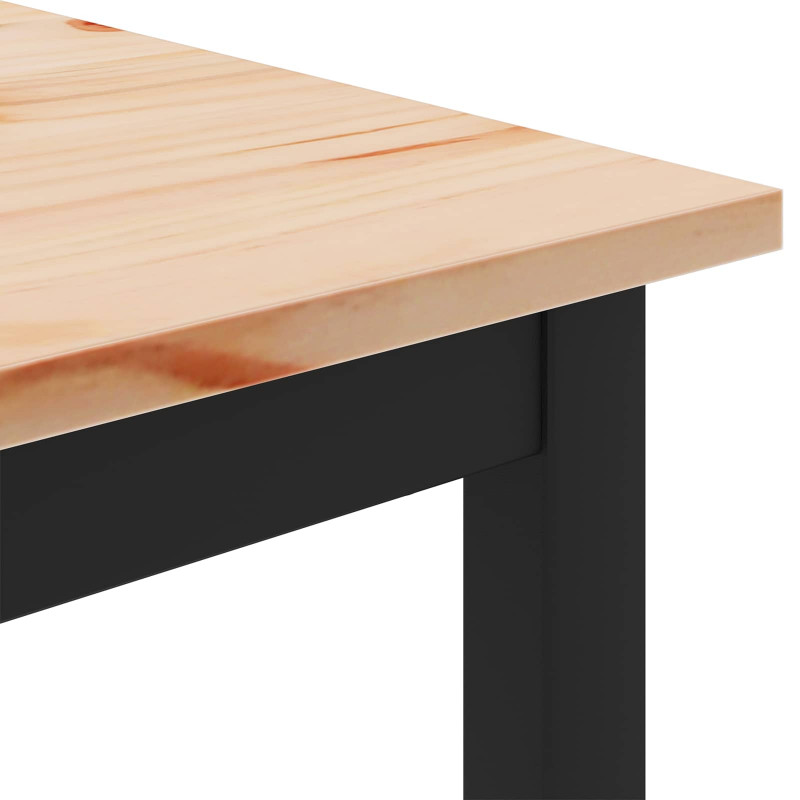 Stolik kawowy Naturalny 100 x 100 x 45 cm Lite drewno sosnowe