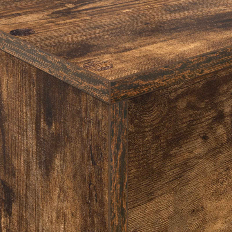 Regał na gazety z półką Dąb wędzony 70 x 41 x 96 cm