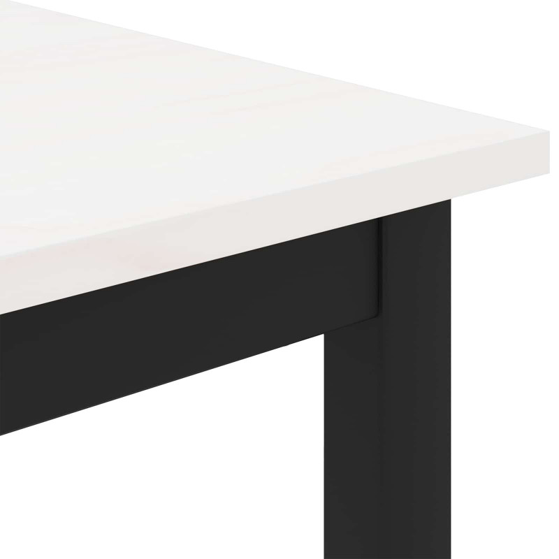 ławka Biały 80 x 35 x 45 cm Lite drewno sosnowe