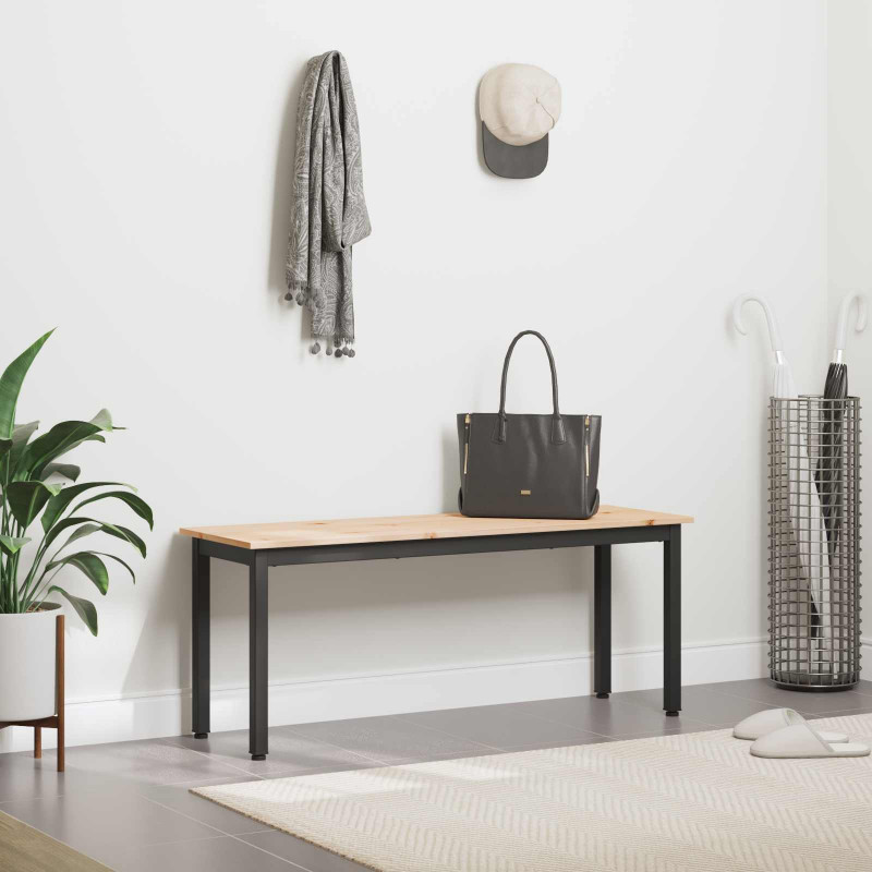 ławka Naturalny 110 x 35 x 45 cm Lite drewno sosnowe