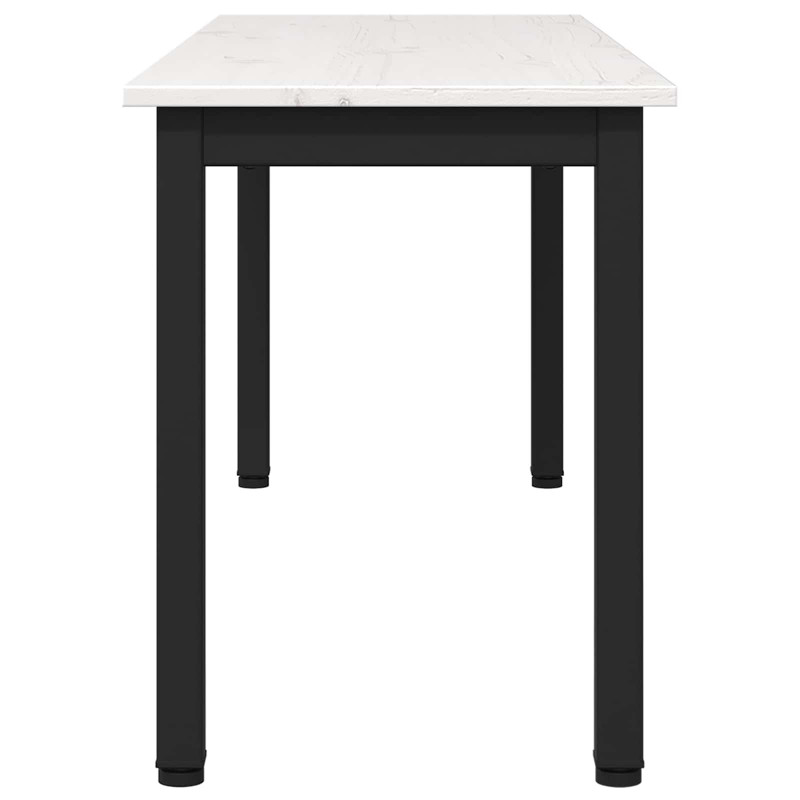 ławka Biały 110 x 35 x 45 cm Lite drewno sosnowe