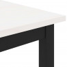 ławka Biały 110 x 35 x 45 cm Lite drewno sosnowe