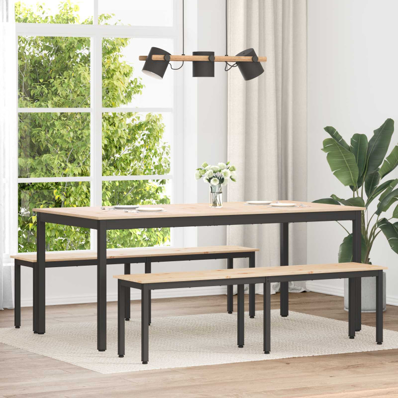 ławka Naturalny 160 x 35 x 45 cm Lite drewno sosnowe