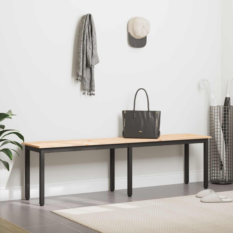 ławka Naturalny 160 x 35 x 45 cm Lite drewno sosnowe