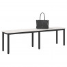 ławka Biały 160 x 35 x 45 cm Lite drewno sosnowe