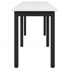 ławka Biały 160 x 35 x 45 cm Lite drewno sosnowe