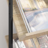 Regał na gazety z półką Dąb Sonoma 68 x 40 x 123.5 cm